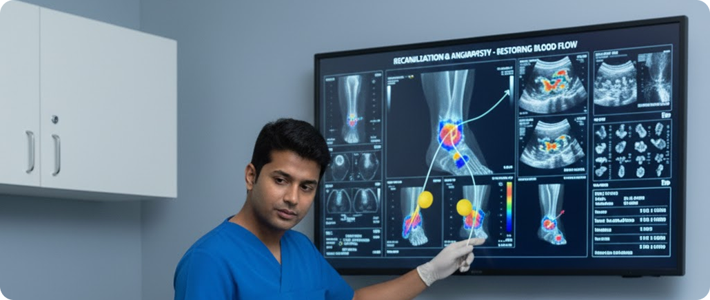 Step 4: Recanalization & Angioplasty